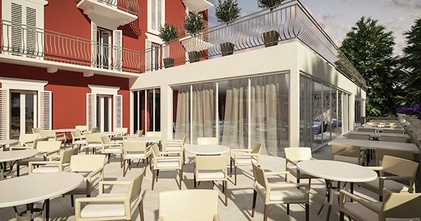 5 Hotel Bellevue, Orebić, terasa - 3