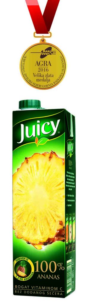 Juicy 100% Ananas velika zlatna medalja a